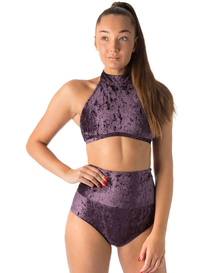 High waisted velvet pole shorts | Shorts | Color: emerald velvet | Pole Shorts | Dragonfly Pole Dance Clothing and Bikram Hot Yoga Wear