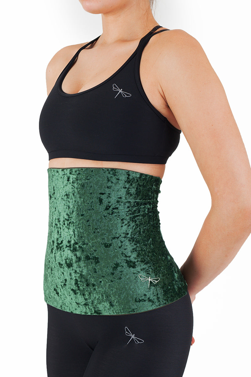 Back warmer velvet Back warmer Dragonfly XS-S emerald velvet