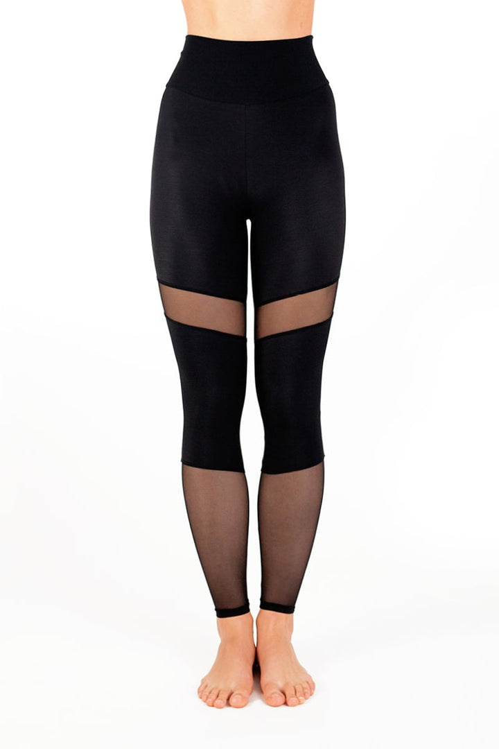 Barbara mesh leggings Leggings Dragonfly black / mesh XS