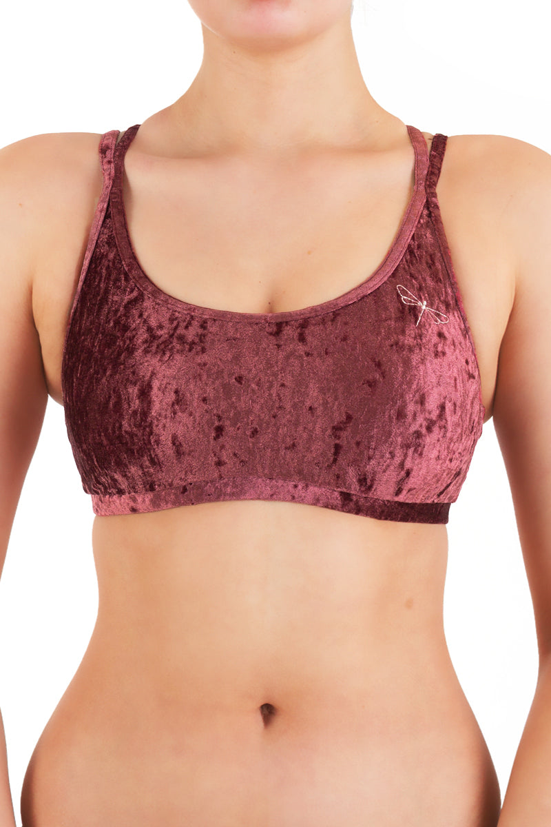 Nicole top velvet Sports bra Dragonfly